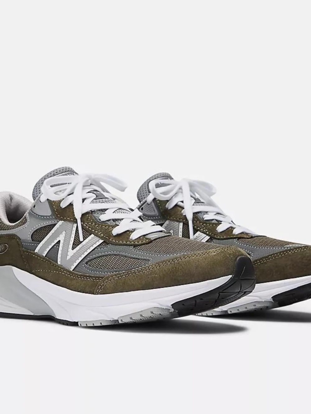 New Balance 990v6 Made in the USA M11.5 Gray Olive - EUC